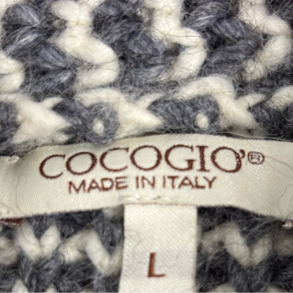 COCOGIO‎ Long Alpaca Wool Cardigan Made in Italy size L - Picture 5 of 7
